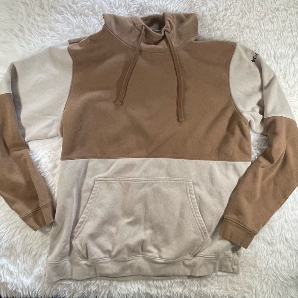Columbia Tan and Cream Hoodie